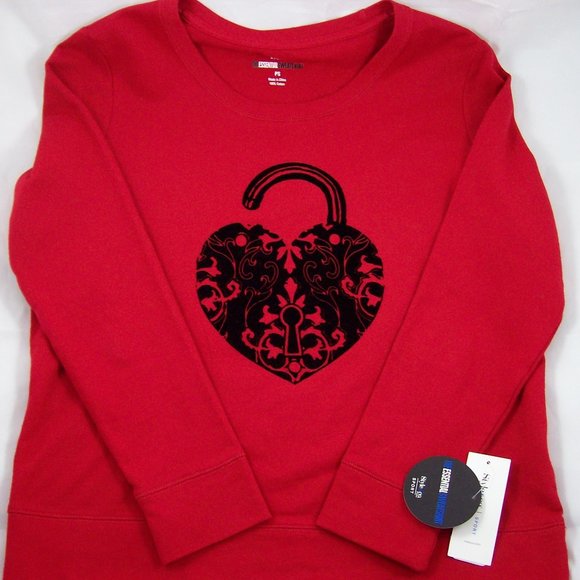 Style & Co. Sport Red Sweatshirt - Picture 1 of 6